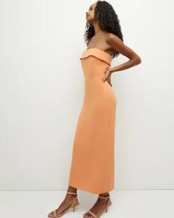 Absol Crepe Strapless Dress in>Veronica Beard Sale