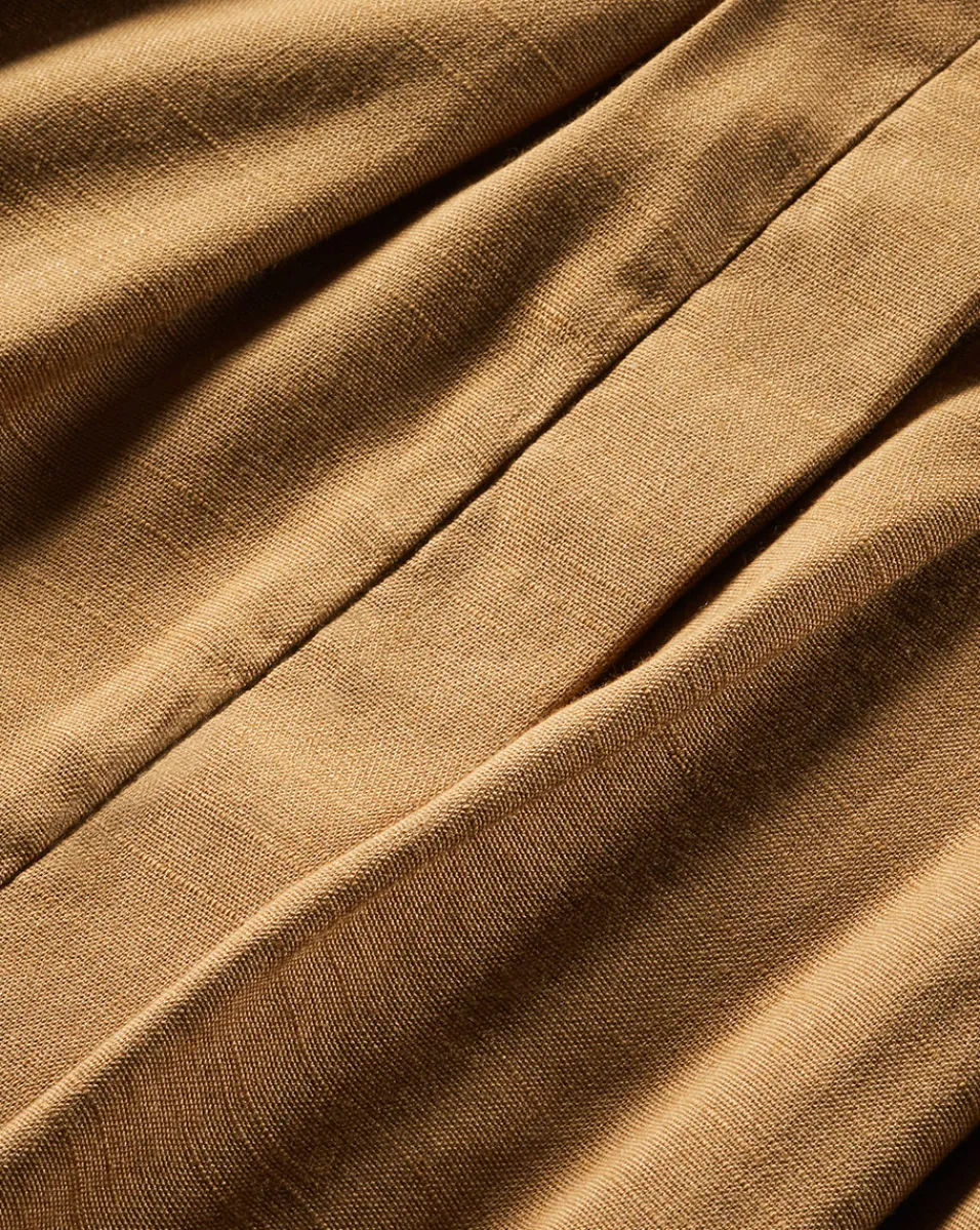 Adavi Khaki Linen Shirt Dress>Veronica Beard Hot