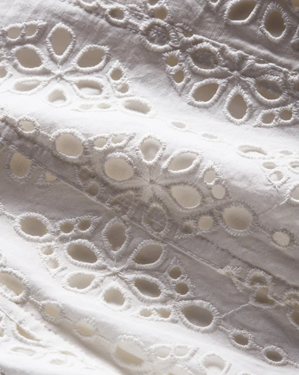 Aderes Cotton Eyelet Shirt in>Veronica Beard Clearance