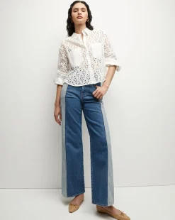 Aderes Cotton Eyelet Shirt in><noscript><img width=