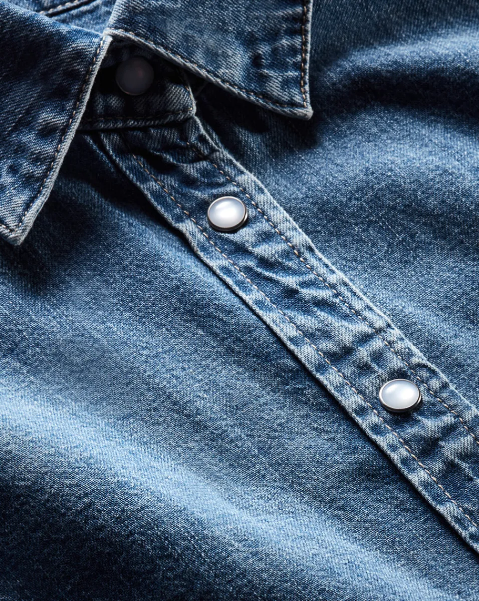 Aderes Denim Shirt in Light Blue>Veronica Beard Online