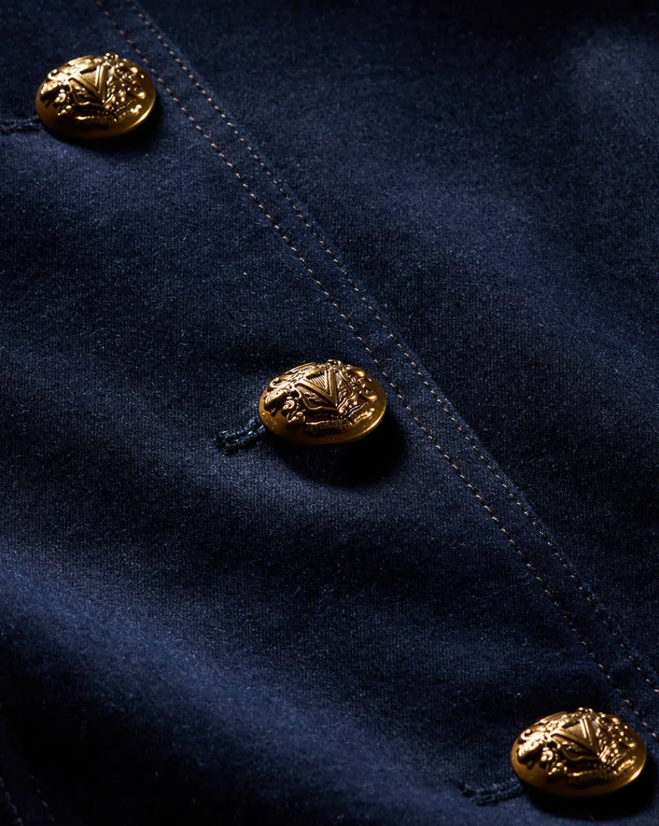 Aire Denim Dickey Jacket in Dark Wash>Veronica Beard Online