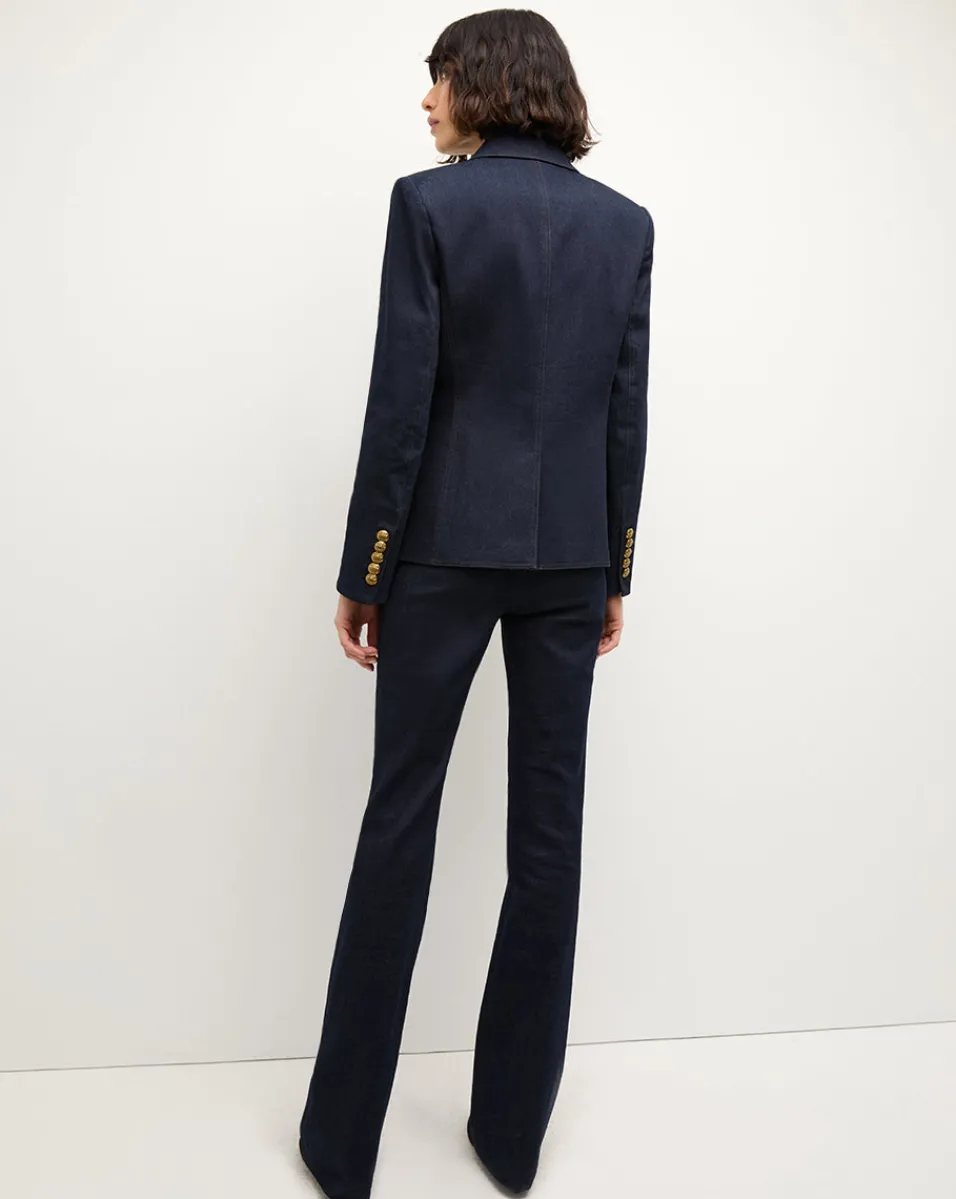 Aire Denim Dickey Jacket in Dark Wash>Veronica Beard Online