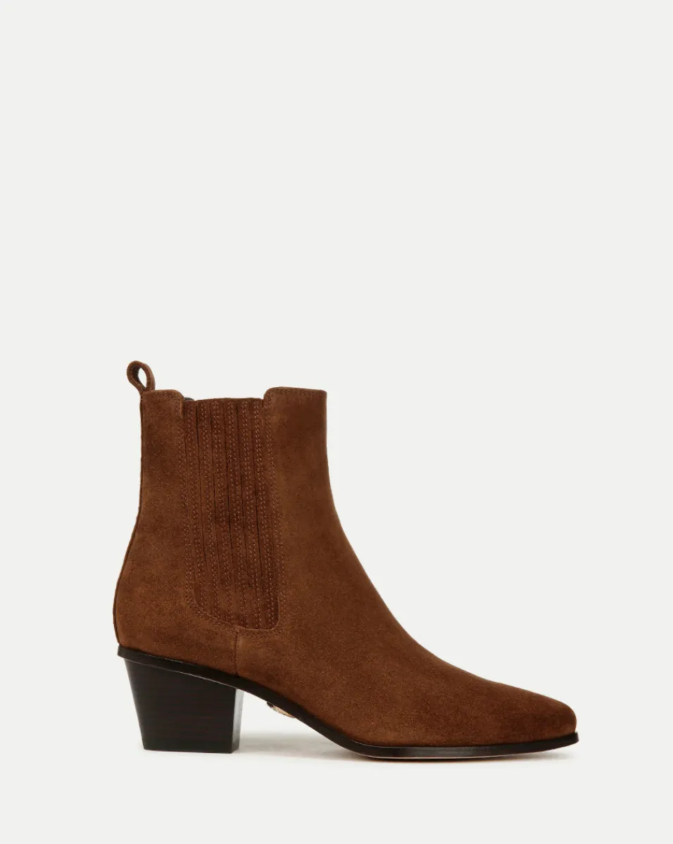 Alina Suede Bootie in>Veronica Beard Hot