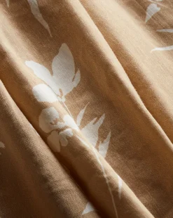 Amalia Stretch-Linen Dress in Stone Khaki/Off-White><noscript><img width=