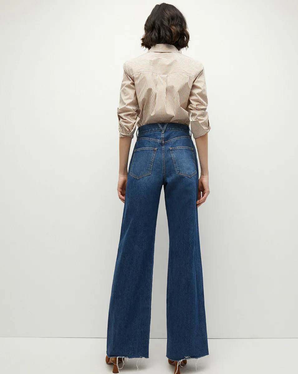 Amelia Button-Down Shirt in>Veronica Beard Outlet