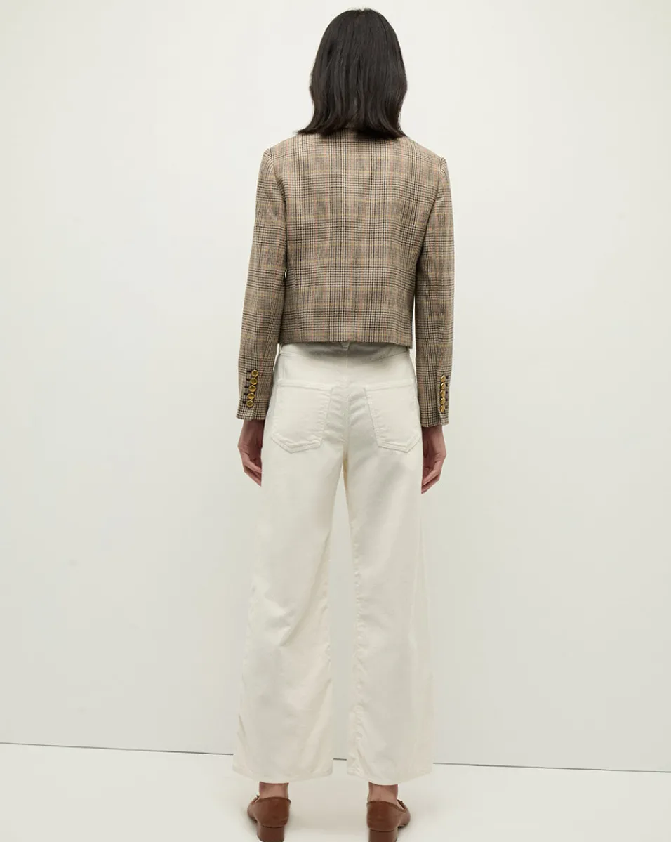 Andrea Plaid Jacket in Russet Multi>Veronica Beard Clearance