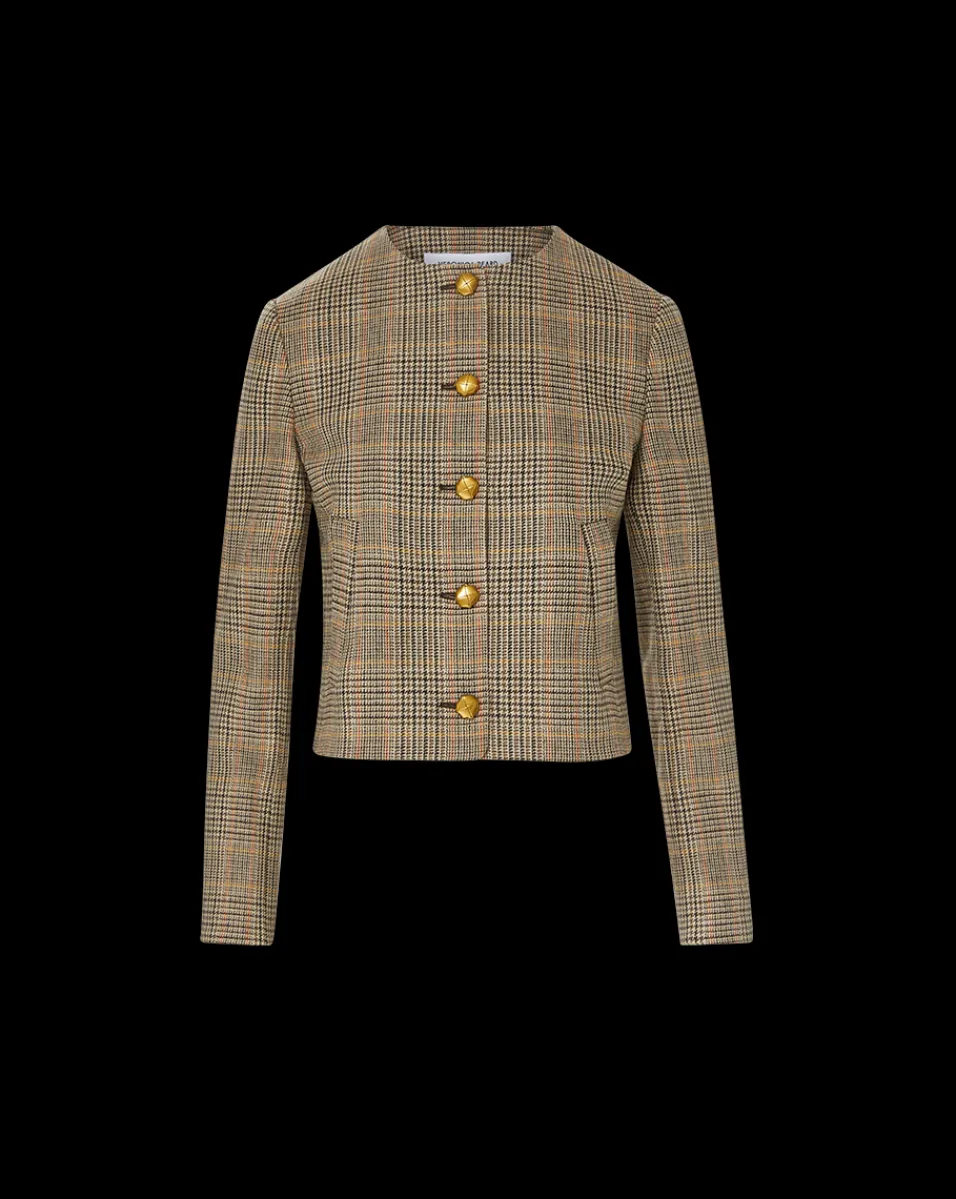 Andrea Plaid Jacket in Russet Multi>Veronica Beard Clearance