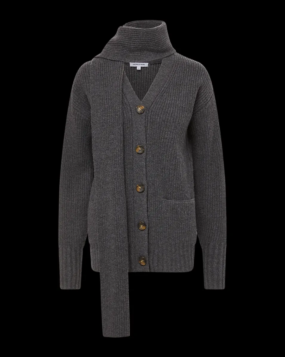 Annalise Merino Cashmere Cardigan in>Veronica Beard Hot