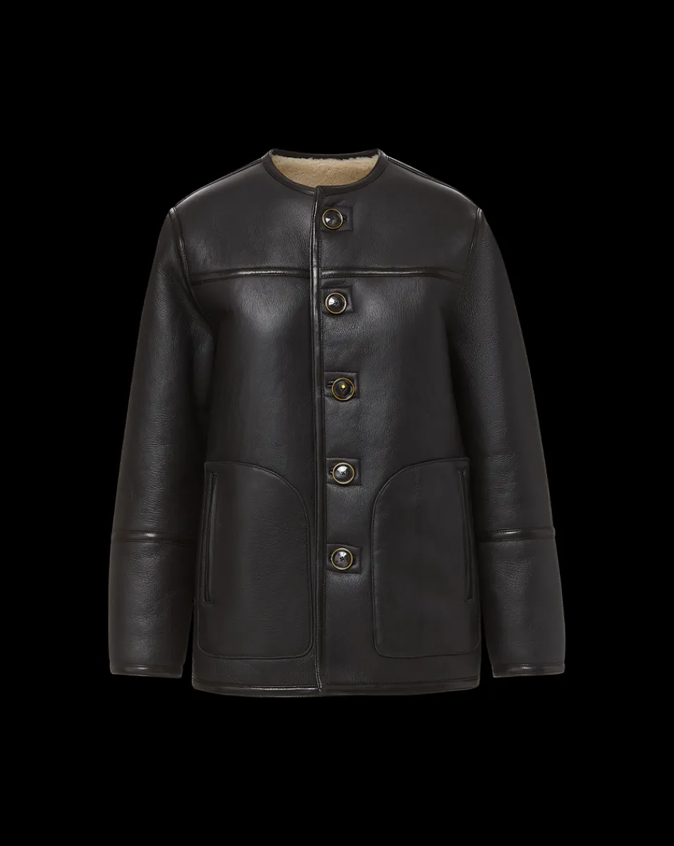 Anya Reversible Shearling Coat in>Veronica Beard Clearance