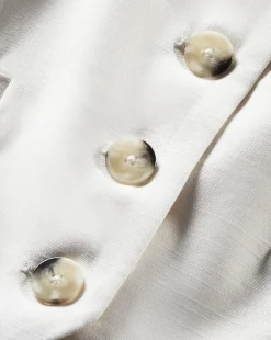 Arabella Stretch-Linen Vest in>Veronica Beard Hot