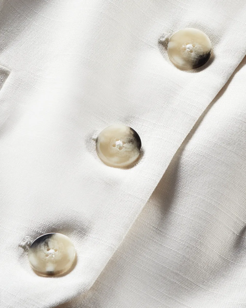 Arabella Stretch-Linen Vest in>Veronica Beard Hot