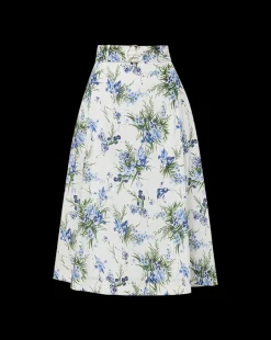 Arwen Cotton Skirt in Off-White Multi><noscript><img width=