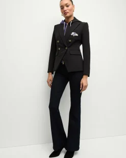 Baltimore Ravens Dickey Jacket in Black/Gold>Veronica Beard New