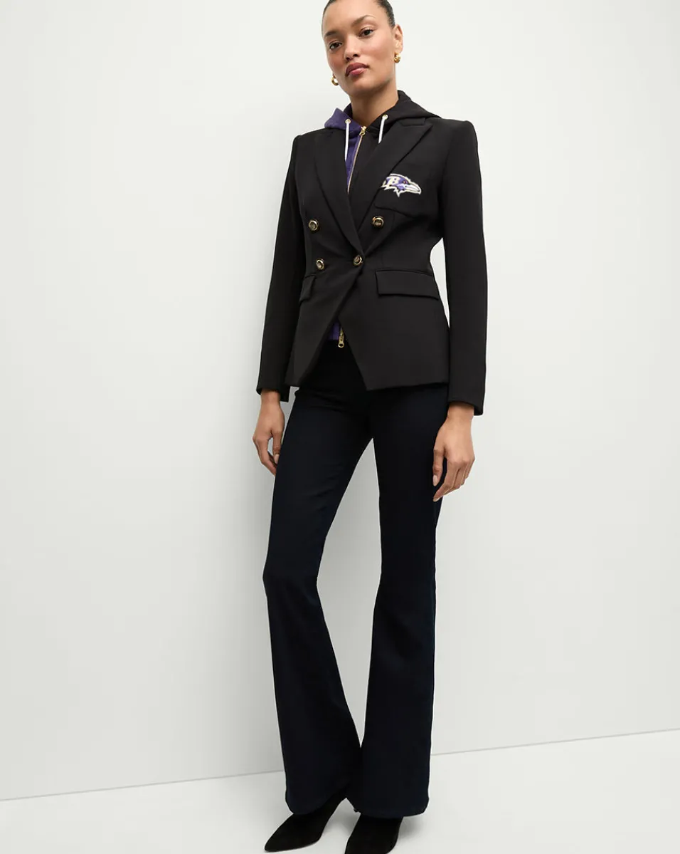 Baltimore Ravens Dickey Jacket in Black/Gold>Veronica Beard New