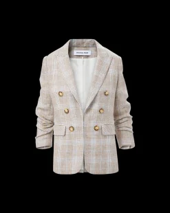 Beacon Linen Dickey Jacket in Khaki Multi><noscript><img width=