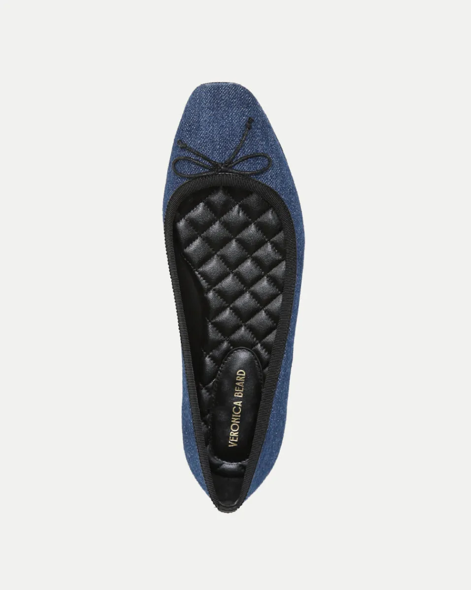 Beatrix Denim Ballet Flat>Veronica Beard Outlet