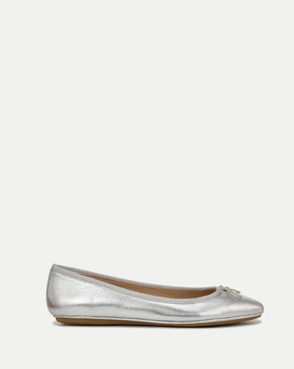 Beatrix Metallic Ballet Flat>Veronica Beard Hot