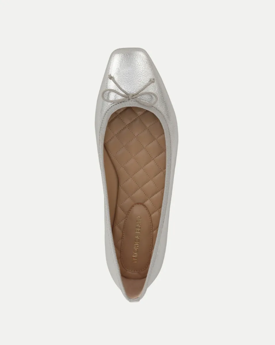 Beatrix Metallic Ballet Flat>Veronica Beard Hot