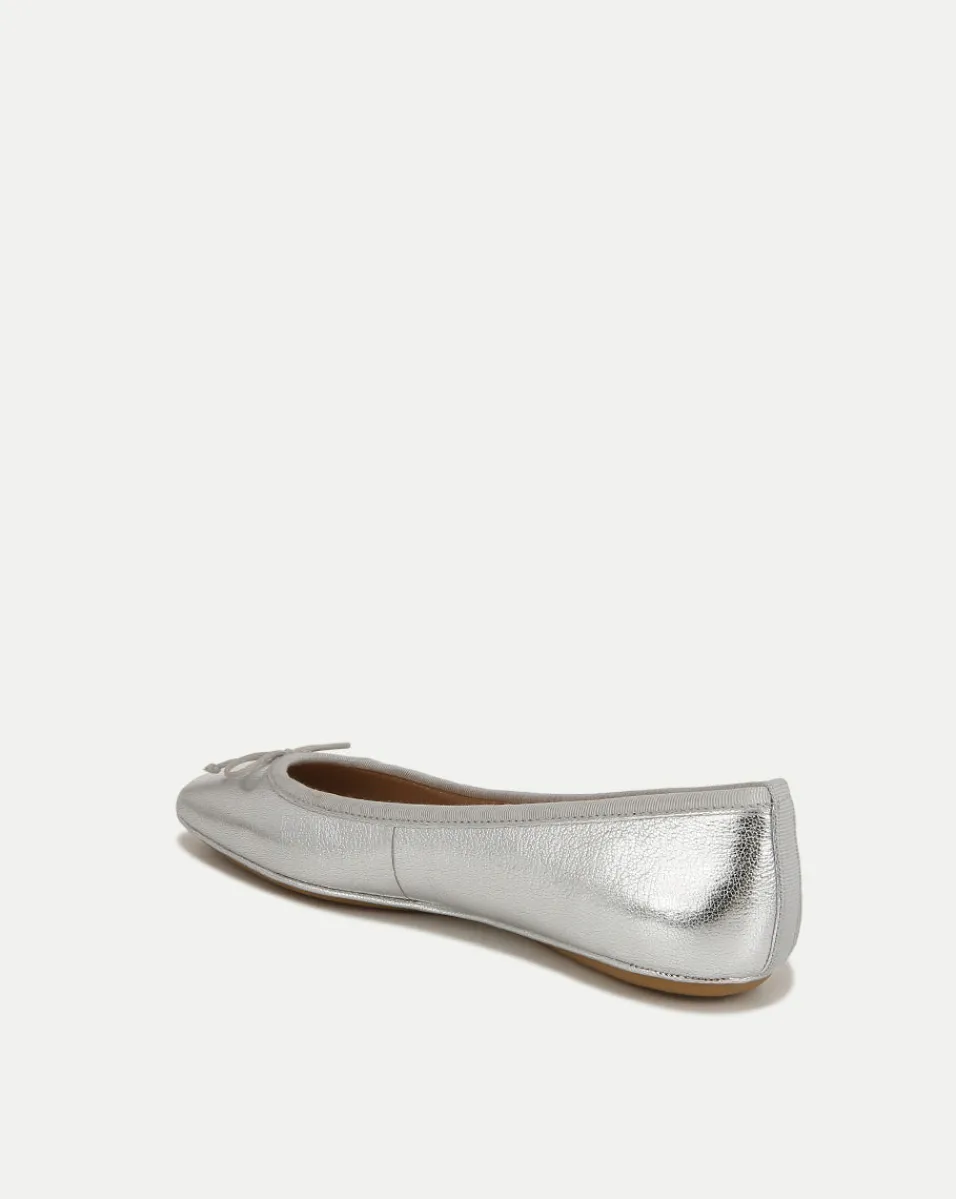 Beatrix Metallic Ballet Flat>Veronica Beard Hot