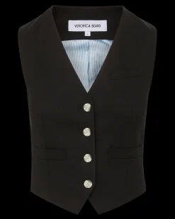 Bennett Twill-Linen Vest in><noscript><img width=