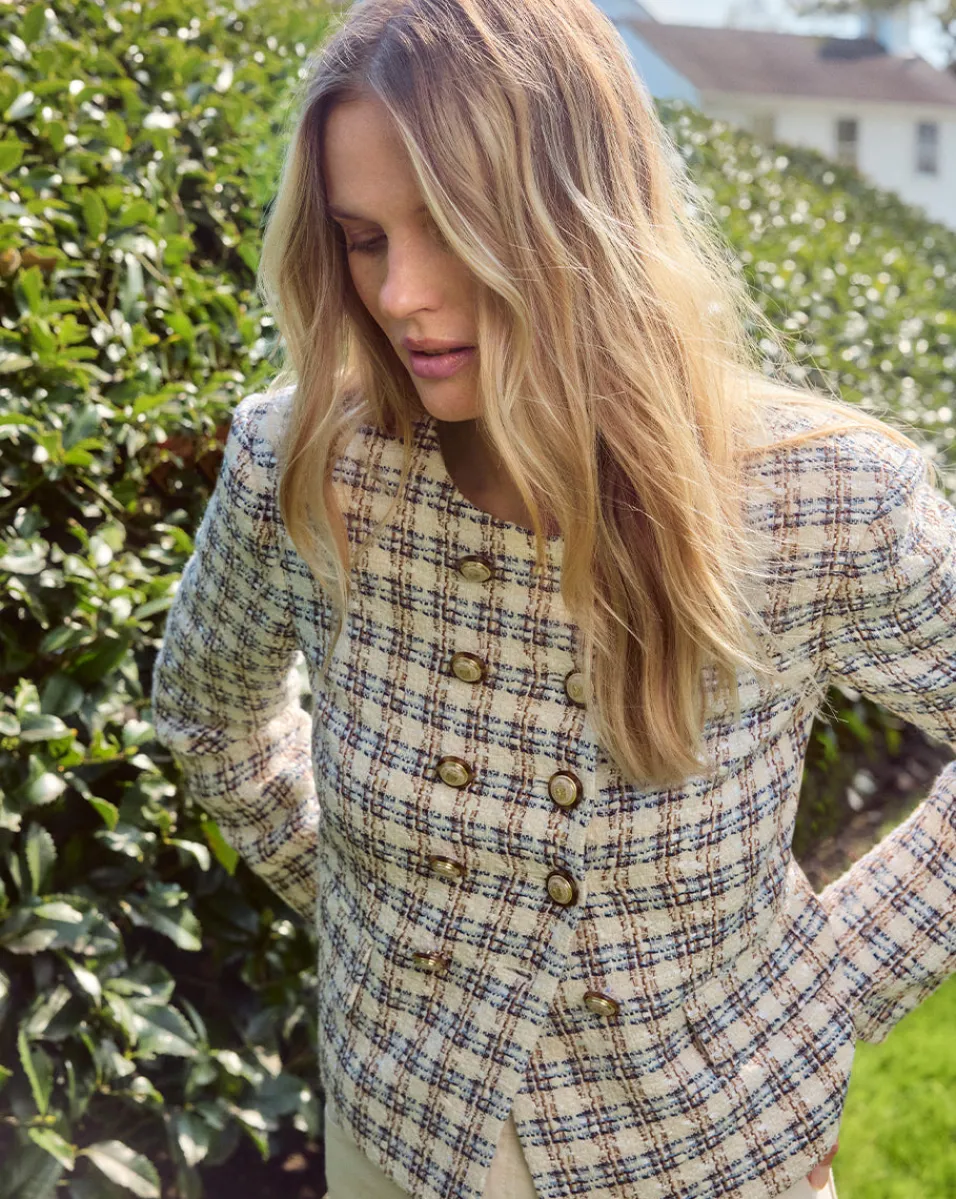 Bentley Tweed Jacket in>Veronica Beard Discount