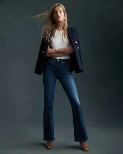 Beverly High Rise Skinny Flared Jeans><noscript><img width=