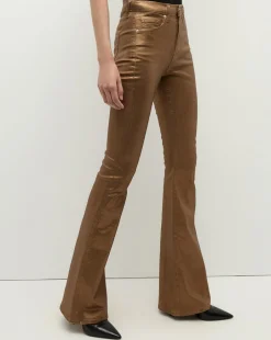 Beverly Skinny Flare Jeans in Bronze>Veronica Beard Outlet