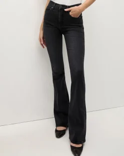 Beverly Skinny-Flare Jean in Washed Onyx>Veronica Beard Outlet