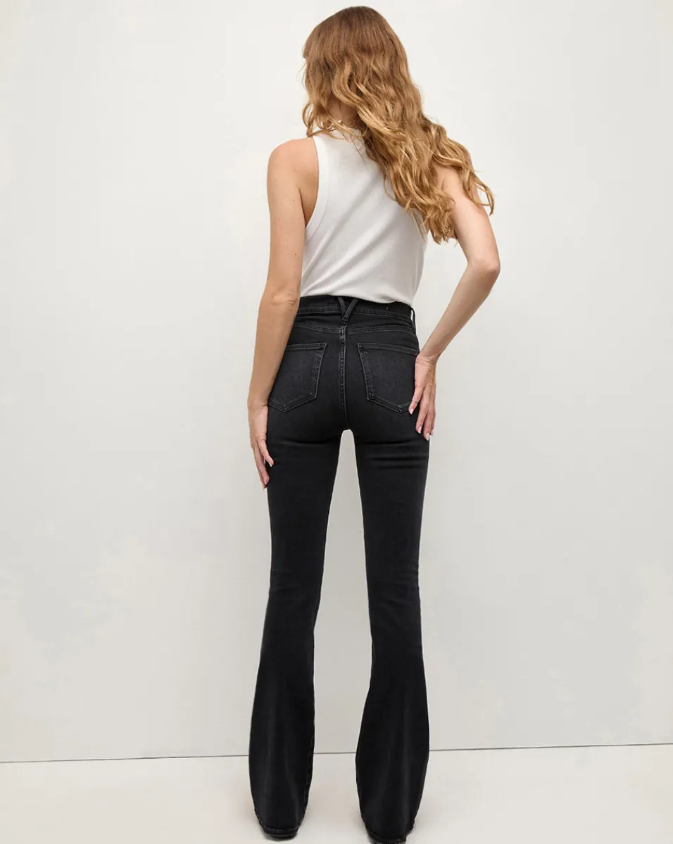 Beverly Skinny-Flare Jean in Washed Onyx>Veronica Beard Outlet