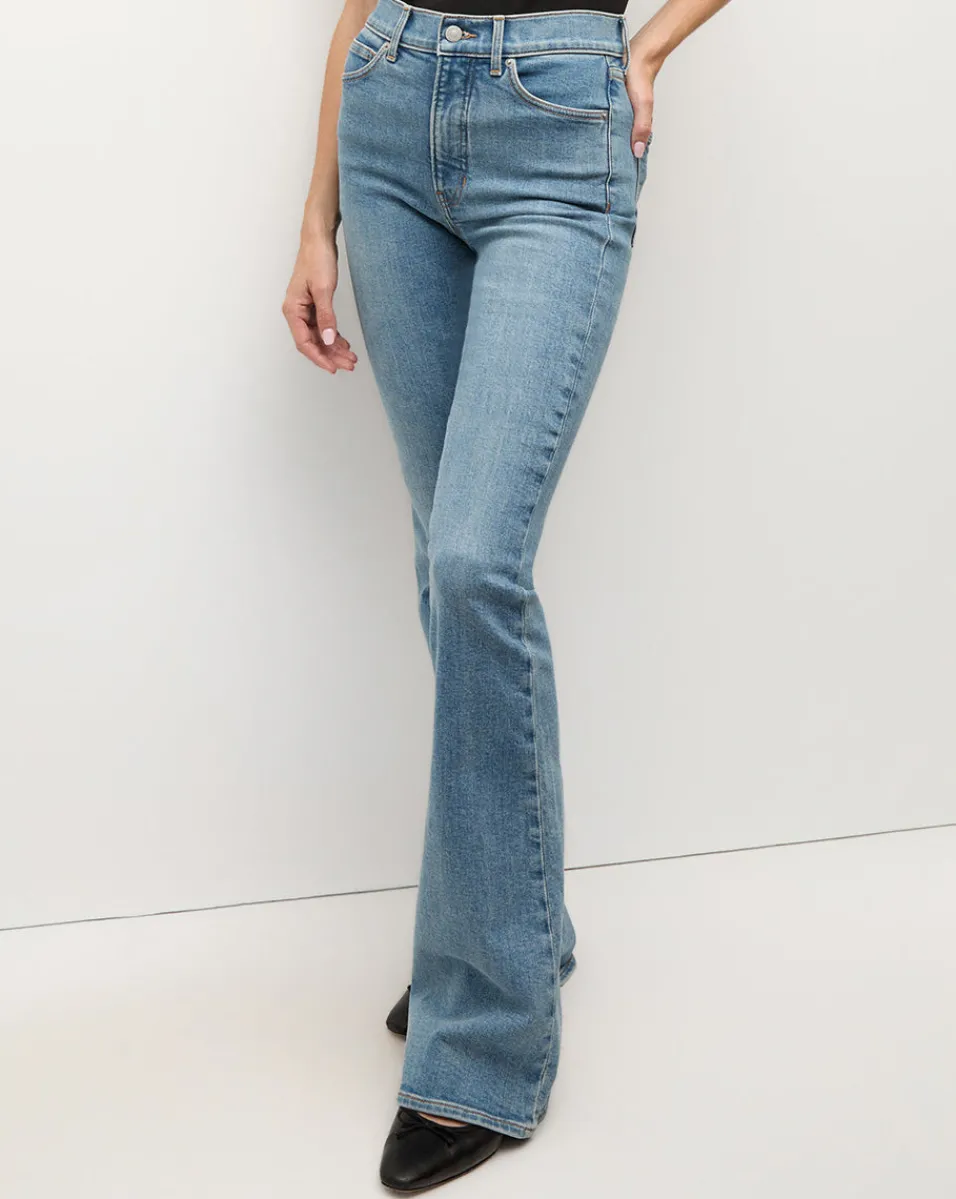 Beverly Skinny-Flare Jean in Light Blue Wash>Veronica Beard
