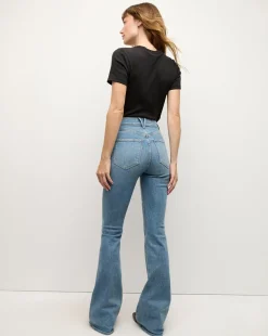 Beverly Skinny-Flare Jean in Light Blue Wash><noscript><img width=