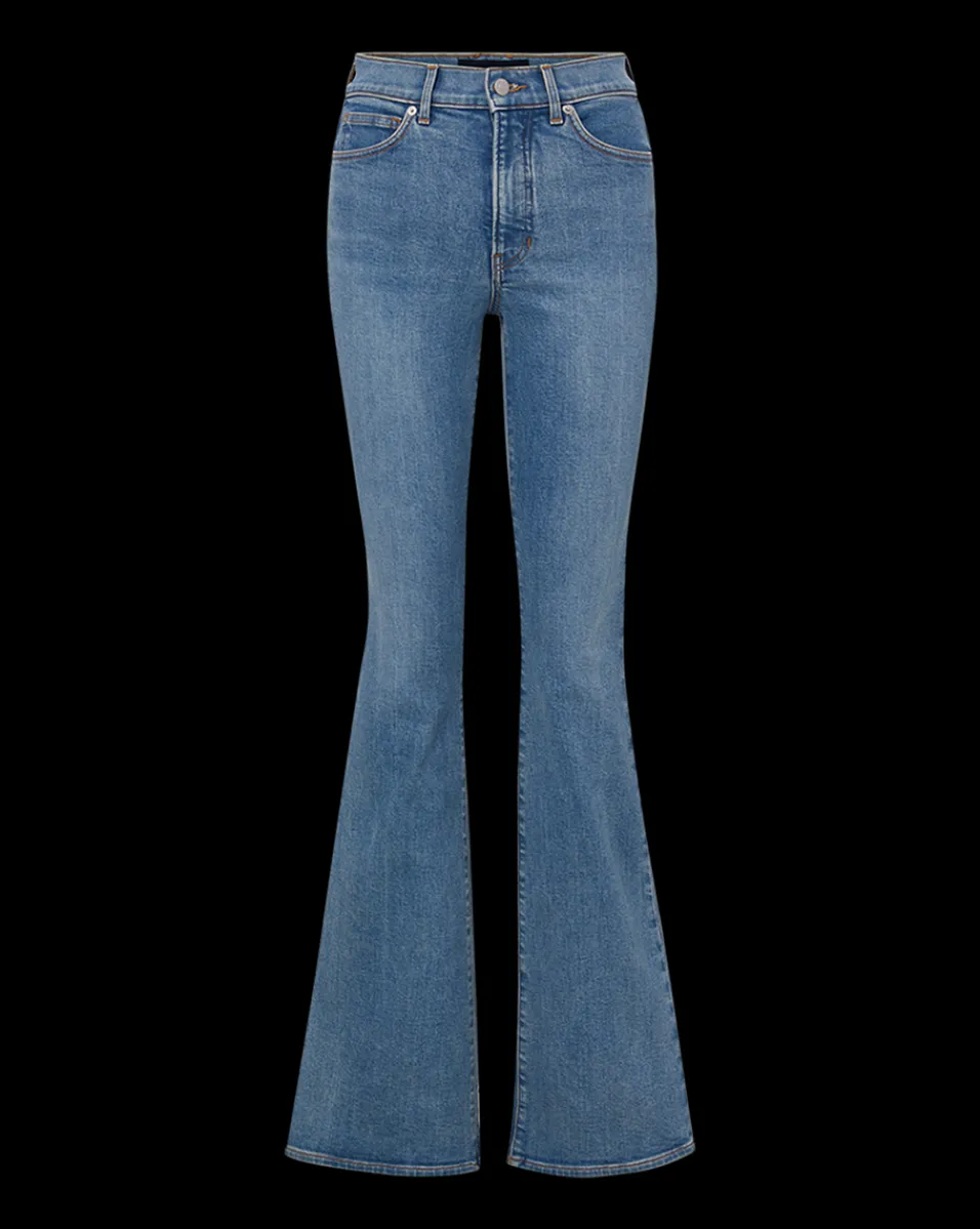 Beverly Skinny-Flare Jean in Light Blue Wash>Veronica Beard