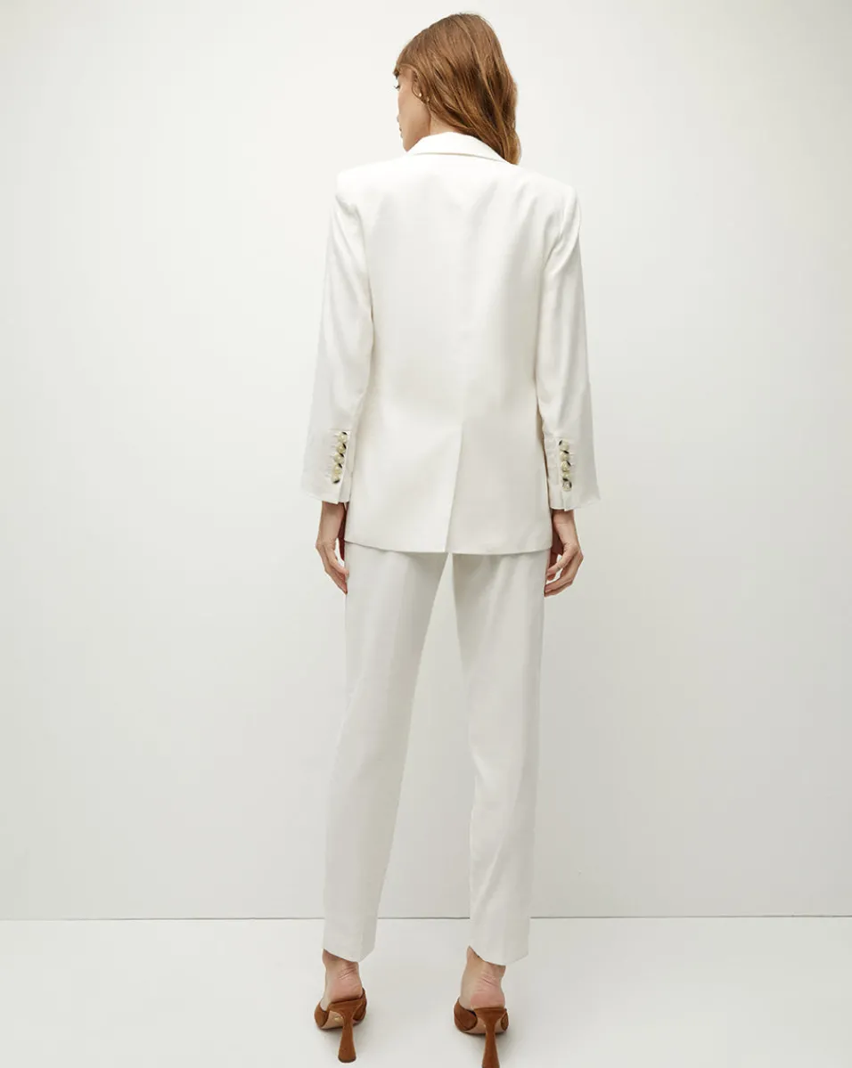 Bexley Stretch-Linen Dickey Jacket in>Veronica Beard Outlet