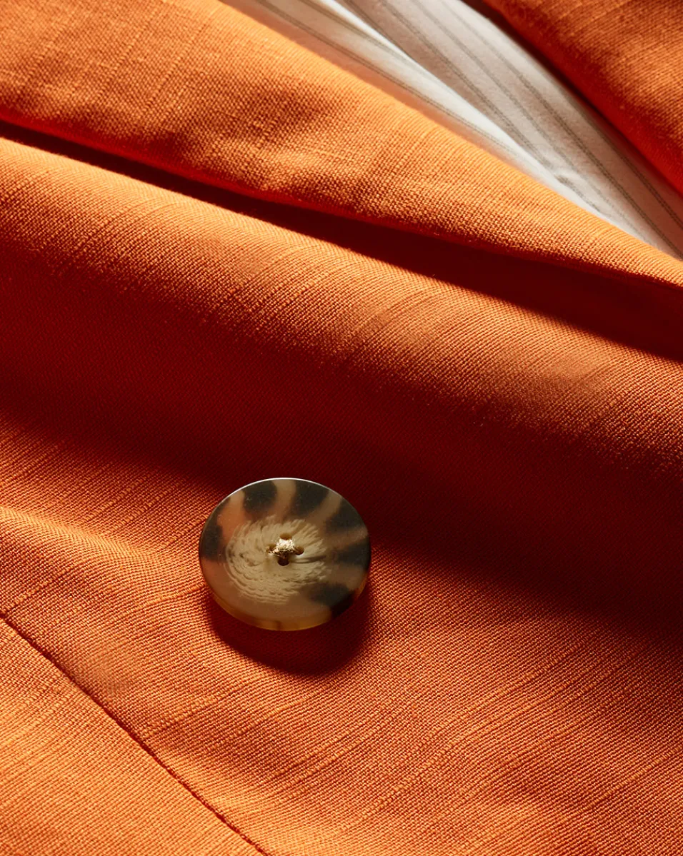 Bexley Stretch-Linen Dickey Jacket in>Veronica Beard Discount