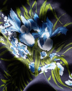 Bixie Stretch-Silk Slip Dress in Navy Multi>Veronica Beard Sale