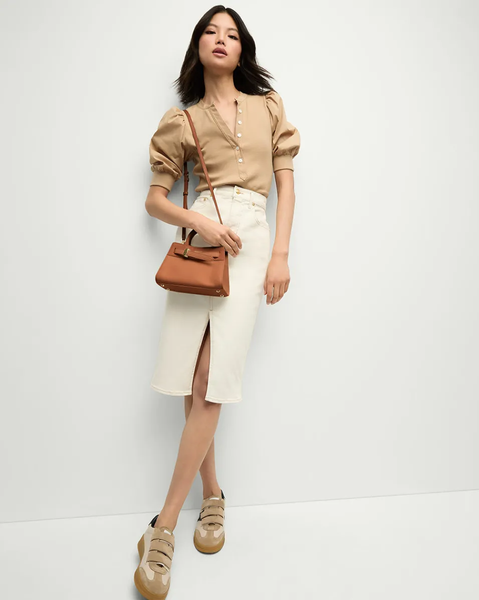 Breves Denim Skirt in>Veronica Beard Clearance