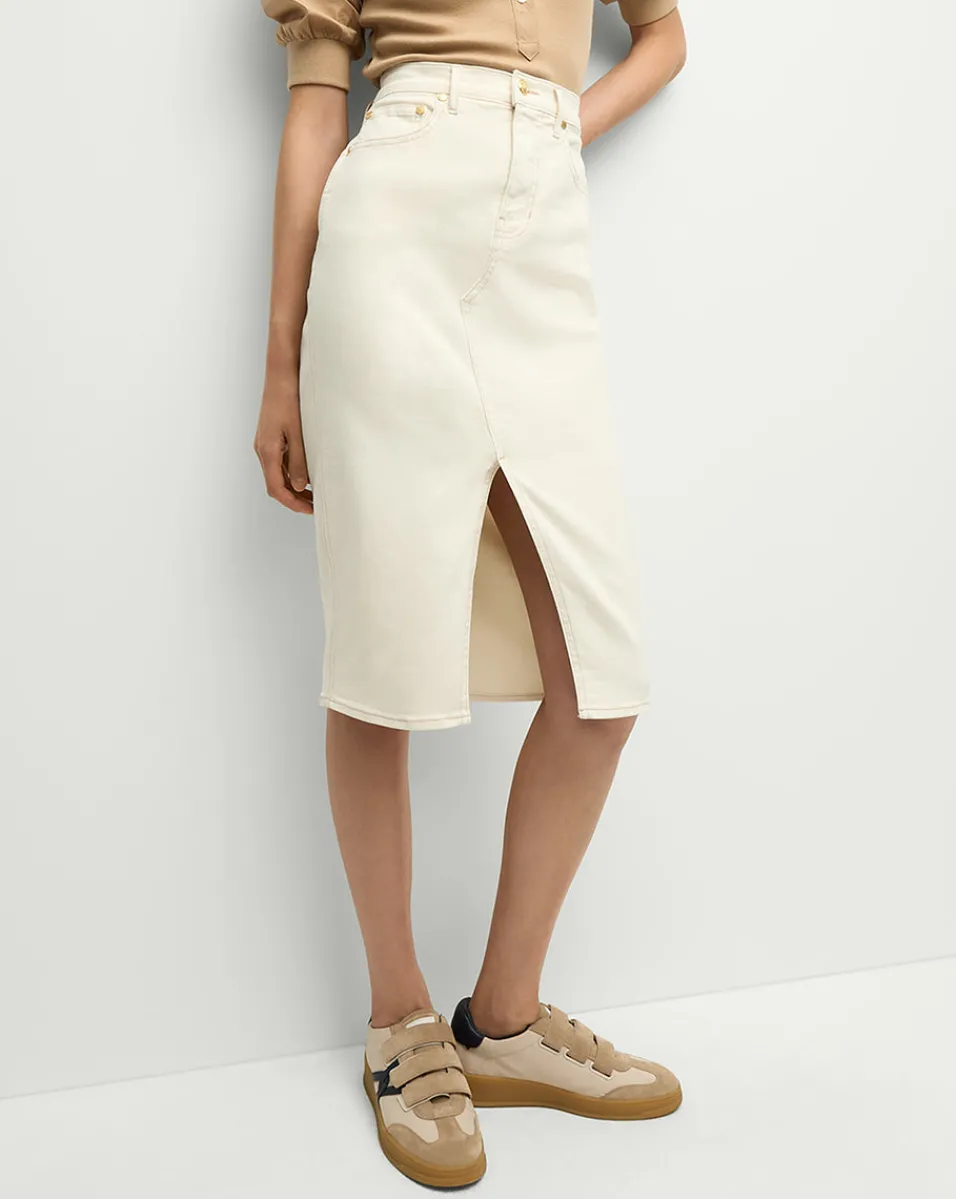 Breves Denim Skirt in>Veronica Beard Clearance