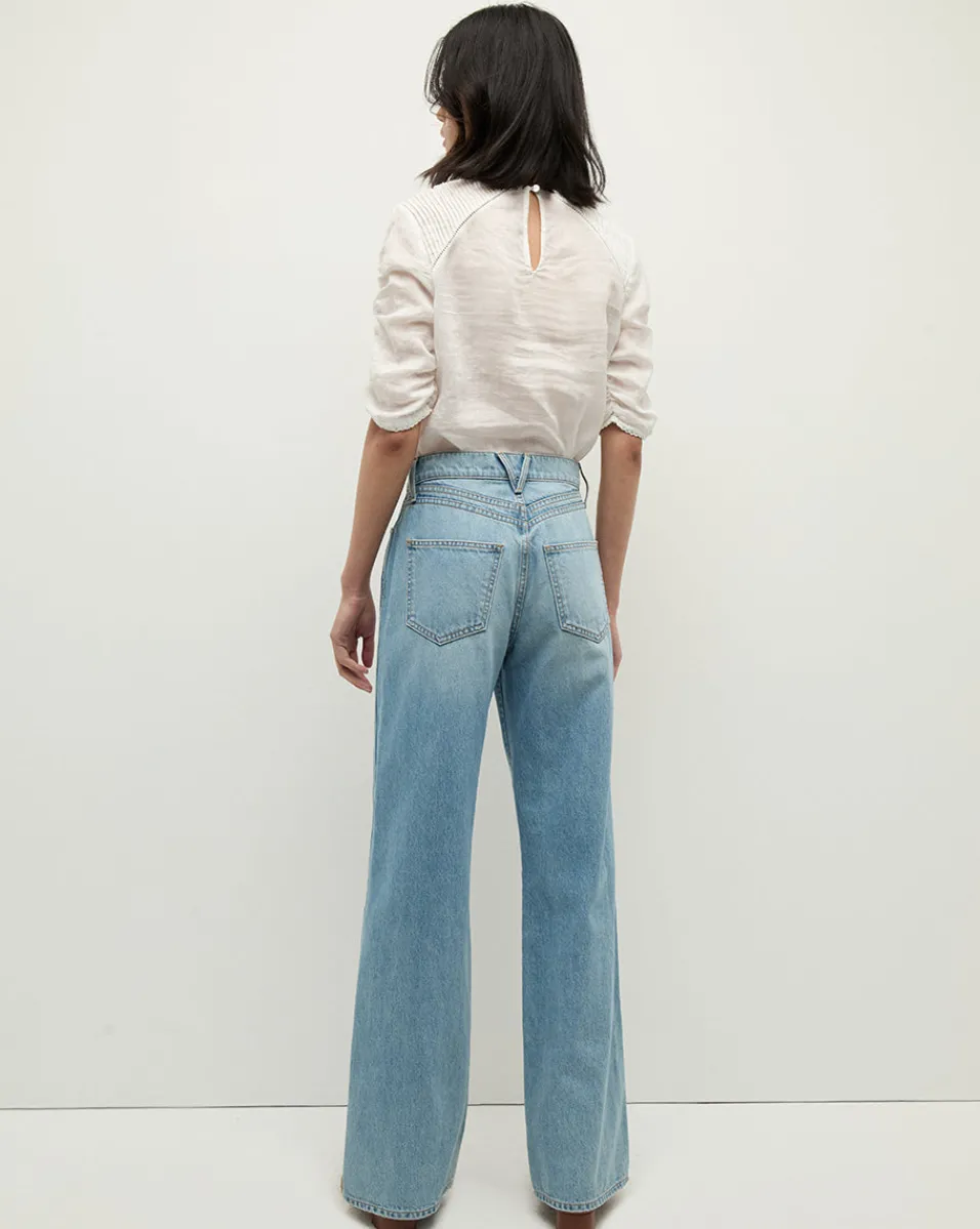 Bryce Pleated Top in>Veronica Beard Hot