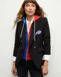 Buffalo Bills Dickey Jacket in Black/Silver>Veronica Beard Outlet