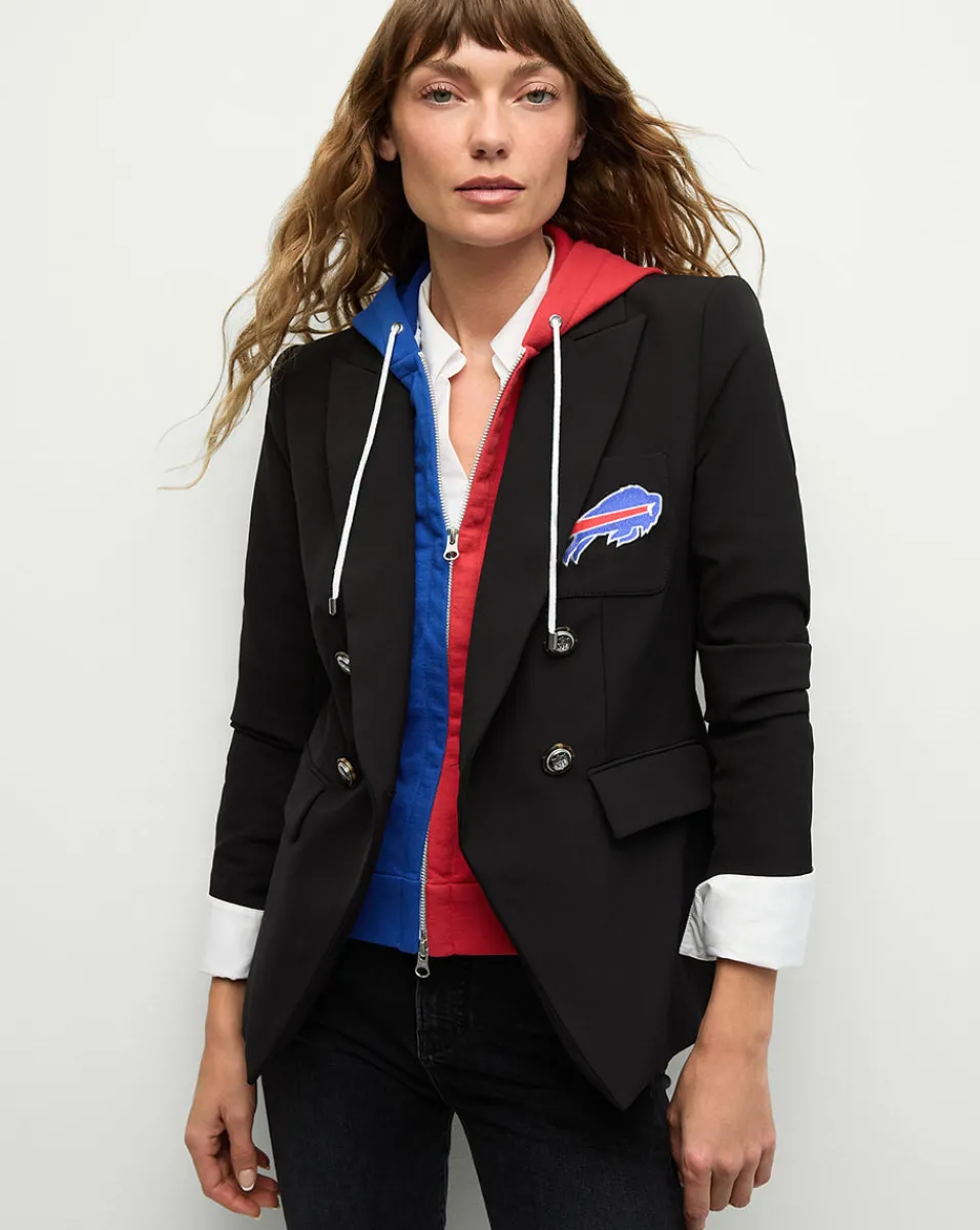 Buffalo Bills Dickey Jacket in Black/Silver>Veronica Beard Outlet