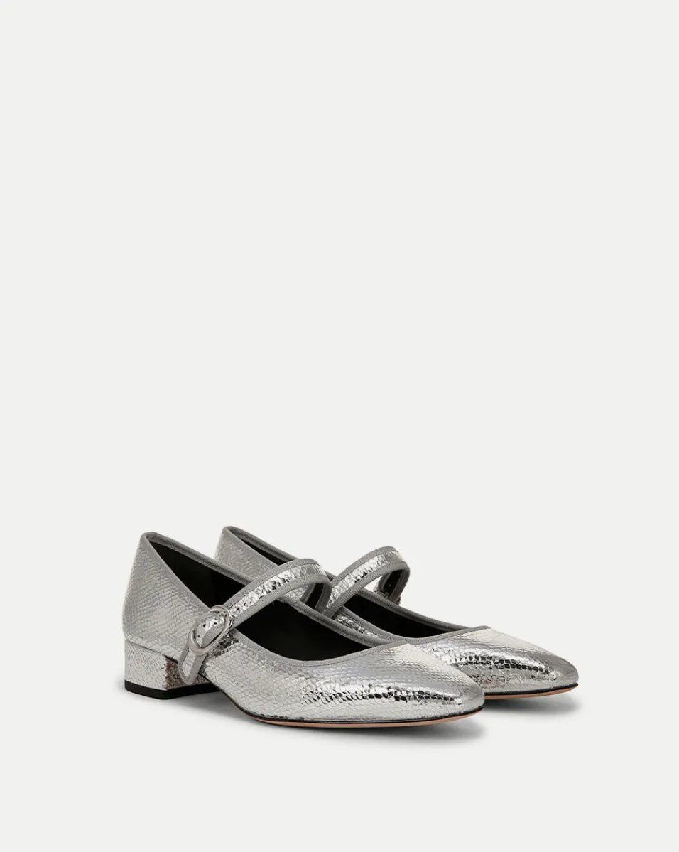 Cade Metallic Mary Jane Ballet Pump in>Veronica Beard Online