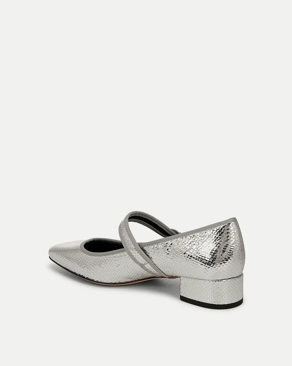 Cade Metallic Mary Jane Ballet Pump in>Veronica Beard Online