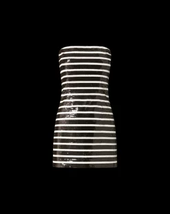 Cala Sequin Mini Dress in Black & White><noscript><img width=