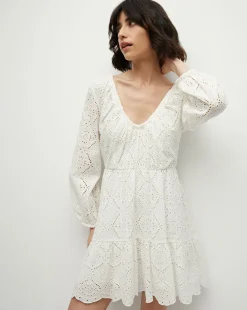 Calibra Eyelet Dress>Veronica Beard
