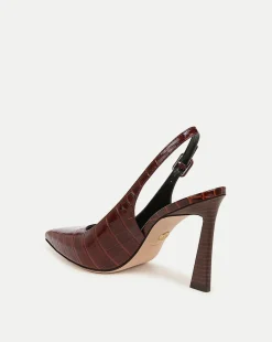 Callie Croc-Embossed Slingback Pump in><noscript><img width=