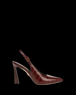 Callie Croc-Embossed Slingback Pump in><noscript><img width=