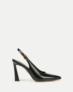 Callie Leather Slingback Pump in>Veronica Beard Outlet