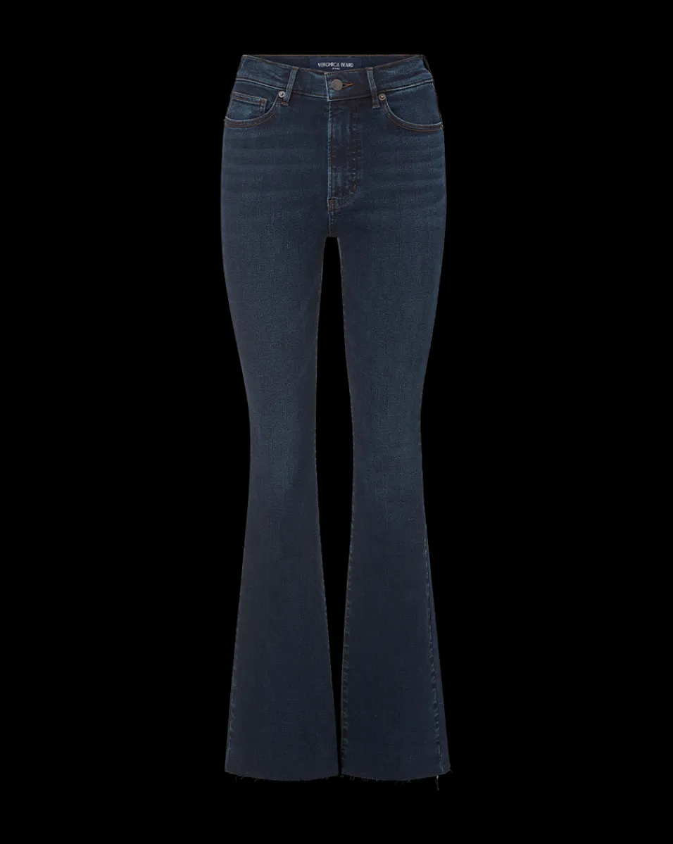 Cameron Raw Hem Bootcut Jean in Dark Ink>Veronica Beard Outlet