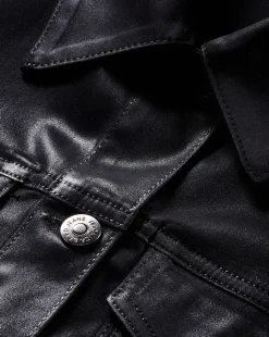 Cara Jacket Coated in Black High Gloss><noscript><img width=